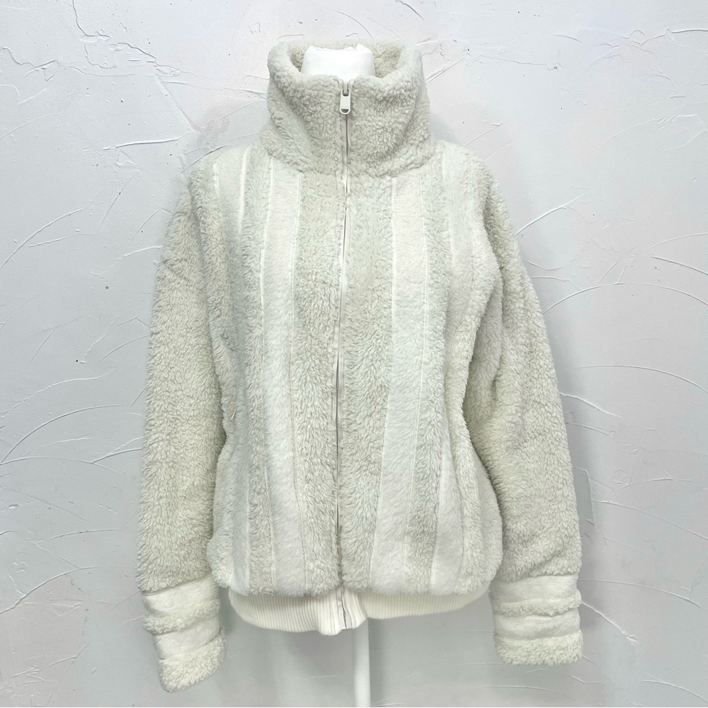 Athleta Willow Fleece Sherpa Bomber Jacket - Picture 6 of 15